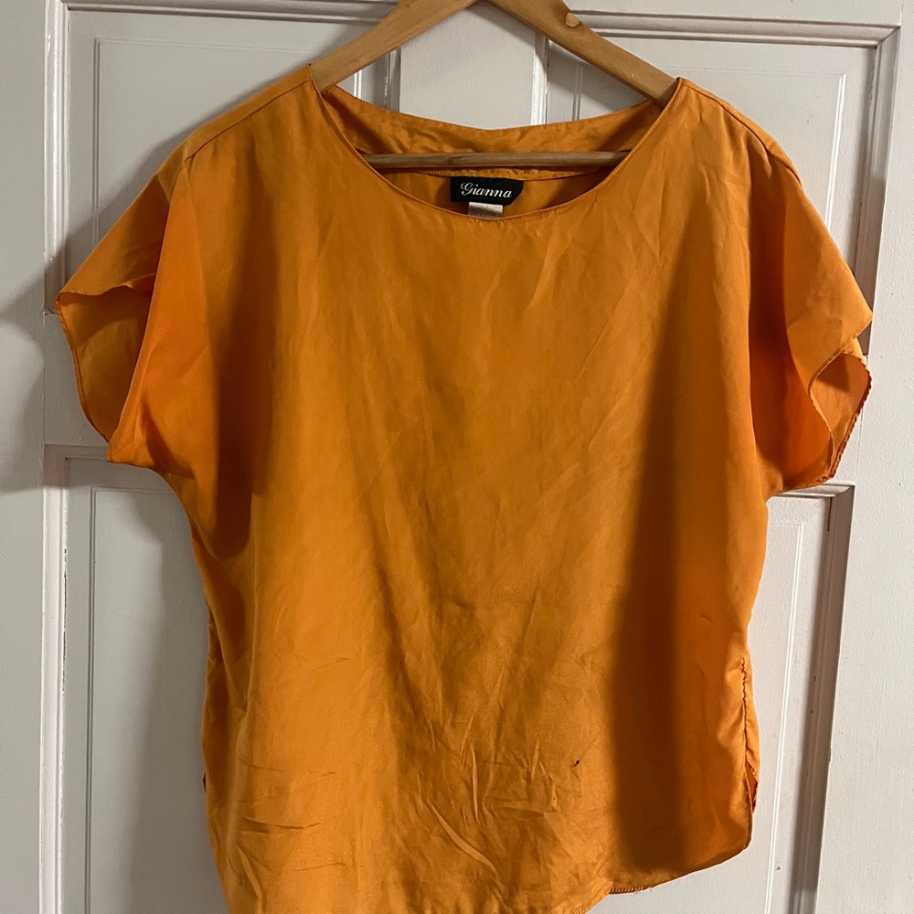Gianna Orange Blouse